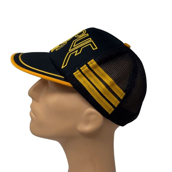 Purdue University Vintage Trucker Mesh Indie Hipster Frat Black Hat SnapBack - Picture 2 of 5